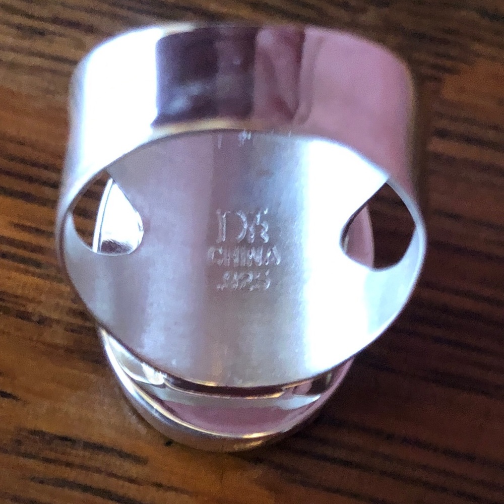 $74  Jay King Estate Ring   Sterling Silver marked 925 DTR China  Size 9 & 3/4 - Picture 6 of 7